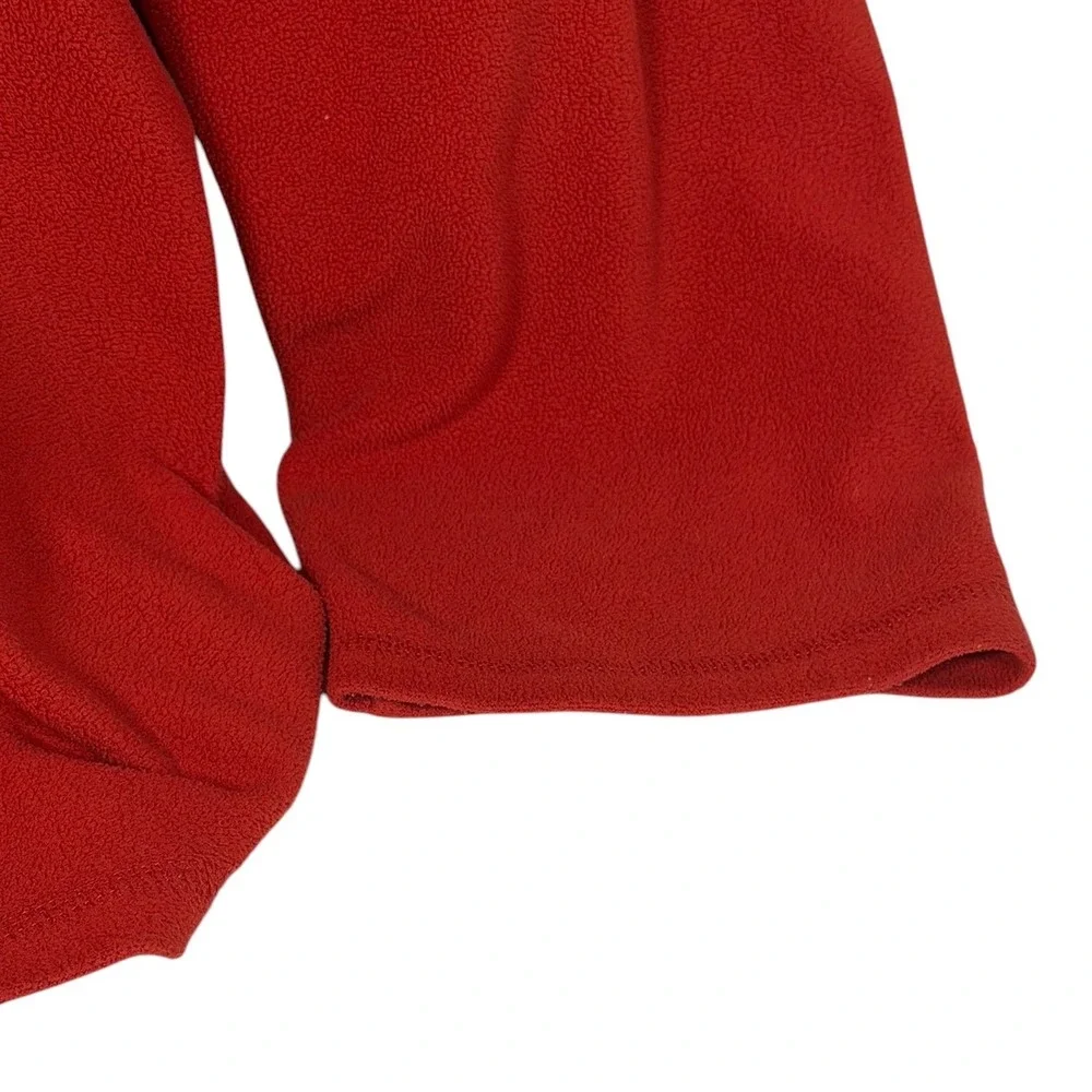 The North Face Men's XL Red Fleece Quarter Zip Pullover Sweater Jacket